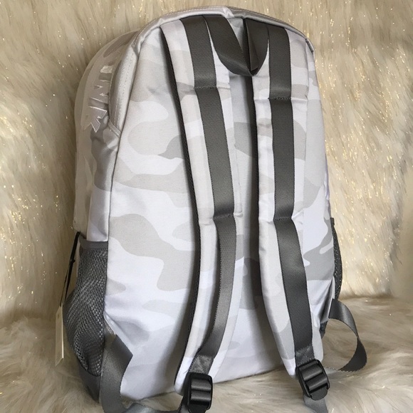 white camo pink backpack